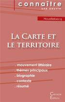 Couverture du livre « Fiche de lecture, la carte et le territoire, de Michel Houellebecq ; analyse littéraire de référence et résumé complet » de  aux éditions Editions Du Cenacle