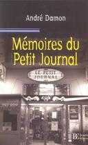 Couverture du livre « Memoires du petit journal itineraire d'un garcon de cafe aveyronnais » de Damon A/Benhamou aux éditions Les Peregrines