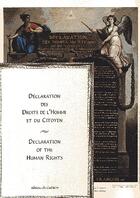 Couverture du livre « Déclaration des droits de l'homme » de Pierre Menou et Le Barbier aux éditions Cadratin