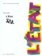 Couverture du livre « L'Etat » de Pierre Kahn aux éditions Quintette