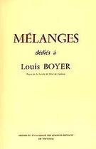 Couverture du livre « Mélanges dédiés à Louis Boyer » de  aux éditions Putc