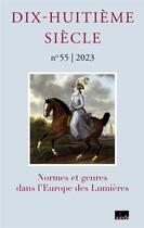 Couverture du livre « Normes et genres dans l'europe des lumieres » de Stephanie Genand aux éditions Etude Du Dix Huitieme Siecle