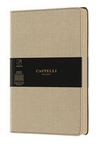 Couverture du livre « Carnet harris poche quadrille sable » de Castelli aux éditions Castelli Milano