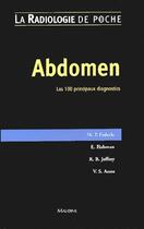 Couverture du livre « Radiologie de poche - abdomen. les 100 principaux diagnostics » de Pradel Jean-Luc aux éditions Maloine