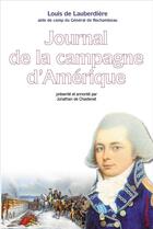 Couverture du livre « Journal de la campagne d'Amérique » de Louis De Lauberdiere aux éditions Quint Feuille