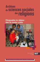 Couverture du livre « Archives de sciences sociales des religions n 197 » de Aubourg/Claveyrolas aux éditions Ehess