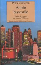 Couverture du livre « Année bissextile » de Peter Cameron aux éditions Rivages