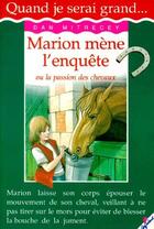 Couverture du livre « Marion Mene L' Enquete » de Mitrecey Dan aux éditions Cerf Volant