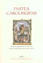 Couverture du livre « Fastes carolingiens » de Notker/Thegan aux éditions Paleo