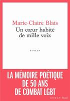 Couverture du livre « Un coeur habité de mille voix » de Marie-Claire Blais aux éditions Seuil