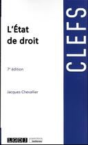 Couverture du livre « L'état de droit » de Jacques Chevallier aux éditions Lgdj