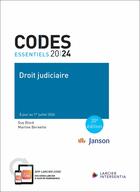 Couverture du livre « Codes essentiels : Droit judiciaire 2024 : À jour au 1er juillet 2024 (édition 2024) » de Guy Block et Martine Berwette aux éditions Larcier