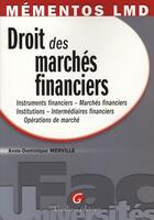 Couverture du livre « Memento lmd - droit des marches financiers » de Merville A.-D. aux éditions Gualino