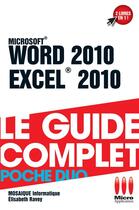Couverture du livre « Word 2010 et Excel 2010 » de Jean Medialivre aux éditions Ma
