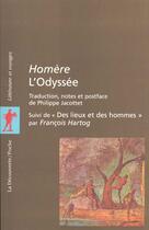 Couverture du livre « L'odyssée ; des lieux et des hommes » de Homère et Francois Hartog aux éditions La Decouverte