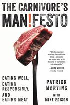 Couverture du livre « The Carnivore's Manifesto » de Martins Patrick aux éditions Little Brown And Company