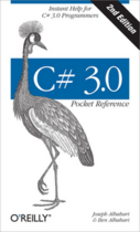 Couverture du livre « C# 3.0 pocket reference (2nd edition) » de Joseph Albahari et Ben Albahari aux éditions O'reilly Media