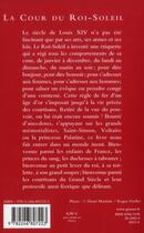 Couverture du livre « La cour du Roi-Soleil » de Frantz Funck-Brentano aux éditions Grasset Et Fasquelle