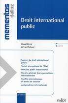 Couverture du livre « Droit international public (20e édition) » de David Ruzie et Gerard Teboul aux éditions Dalloz