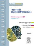 Couverture du livre « Processus psychopathologiques (2e édition) » de Isabelle Lim-Sabbah aux éditions Elsevier-masson