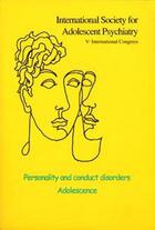 Couverture du livre « Personality and conduct disorders » de Alain Braconnier aux éditions Greupp