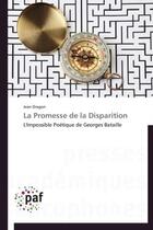 Couverture du livre « La promesse de la disparition » de Jean Dragon aux éditions Presses Academiques Francophones