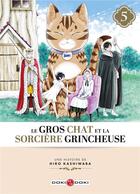 Couverture du livre « Le gros chat et la sorciere grincheuse Tome 5 » de Hiro Kashiwaba aux éditions Bamboo