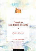 Couverture du livre « Etudes diverses t.3 (juillet septembre 2005) » de  aux éditions Documentation Francaise