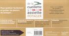 Couverture du livre « Potager ; de la cueillette à l'assiette ; coffret » de Agnes Guillaumin aux éditions Hachette Pratique