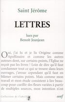 Couverture du livre « Lettres de Saint Jérôme » de Jeanjean Jean aux éditions Cerf