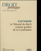 Couverture du livre « Le tribunal du Troisième Reich » de Schmitt Carl aux éditions Dalloz