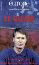 Couverture du livre « Le Clézio » de  aux éditions Revue Europe