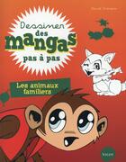 Couverture du livre « Dessiner des mangas pas à pas ; les animaux de compagnie » de David Antram aux éditions Vigot