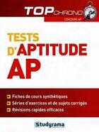 Couverture du livre « Tests d'aptitude AP » de Stephanie Jaubert aux éditions Studyrama