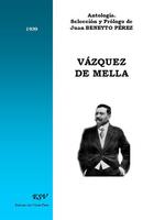 Couverture du livre « Vazquez de mella » de Juan Beneyto Perez aux éditions Saint-remi