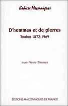 Couverture du livre « D'hommes et de pierres » de Jean-Pierre Zimmer aux éditions Edimaf