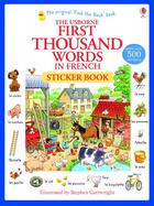 Couverture du livre « First thousand words in french sticker book » de Heather Amery aux éditions Usborne
