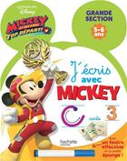 Couverture du livre « Ardoise j'ecris avec mickey top depart gs » de  aux éditions Hachette Education