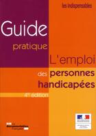 Couverture du livre « L'emploi des personnes handicapées » de Urbe Condita aux éditions Documentation Francaise