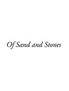 Couverture du livre « Of sand and stones » de Denise Gilliand et Tolila Tvk aux éditions Rue Du Bouquet