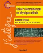 Couverture du livre « Cahier de calcul en physique-chimie - classes prepas » de Colas Bardavid aux éditions Dunod
