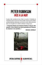 Couverture du livre « Face à la nuit » de Peter Robinson aux éditions Albin Michel