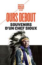 Couverture du livre « Souvenirs d'un chef sioux » de Ours Debout aux éditions Rivages
