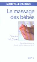 Couverture du livre « Le massage des bebes » de Mccartney Vimala aux éditions Sand
