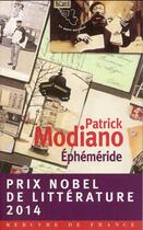 Couverture du livre « Ephéméride » de Patrick Modiano aux éditions Mercure De France