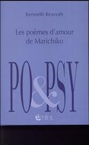 Couverture du livre « Les poèmes d'amour de Marichiko » de Kenneth Rexroth aux éditions Eres