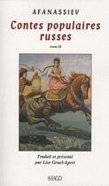 Couverture du livre « Contes populaires russes t.2 » de Alexandre Afanassiev aux éditions Imago