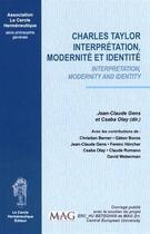 Couverture du livre « Charles Taylor ; interprétation, modernité et identité » de  aux éditions Le Cercle Hermeneutique