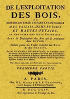 Couverture du livre « De l'exploitation des bois » de Duhamel Du Monceau aux éditions Maxtor