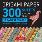 Couverture du livre « Origami papers ; 300 sheets japanese washi » de  aux éditions Tuttle